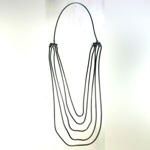 Silver 4 Strand Chain Necklace